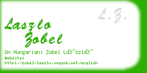 laszlo zobel business card